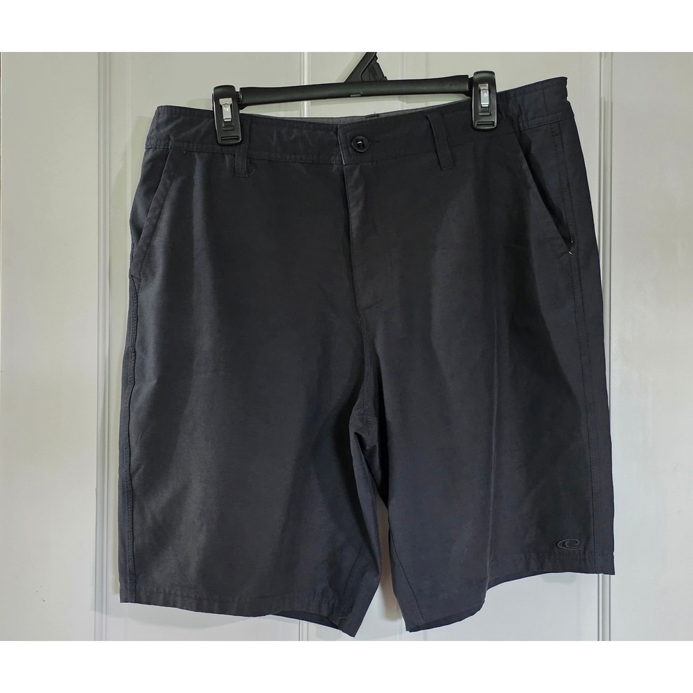 ONeill Hybrid Shorts Mens 36 Dark Gray Stretch Quick Dry Boardshorts Walkshorts